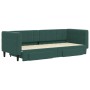Sofá cama nido con cajones terciopelo verde oscuro 80x200 cm de vidaXL, Camas y somieres - Ref: Foro24-3196734, Precio: 286,6...