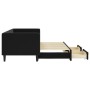 Sofá cama nido con cajones terciopelo negro 80x200 cm de vidaXL, Camas y somieres - Ref: Foro24-3196736, Precio: 287,65 €, De...