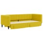 Sofá cama nido con cajones terciopelo amarillo 80x200 cm de vidaXL, Camas y somieres - Ref: Foro24-3196737, Precio: 278,80 €,...