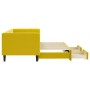 Sofá cama nido con cajones terciopelo amarillo 80x200 cm de vidaXL, Camas y somieres - Ref: Foro24-3196737, Precio: 278,80 €,...