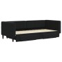 Sofá cama nido con cajones terciopelo negro 90x200 cm de vidaXL, Camas y somieres - Ref: Foro24-3196743, Precio: 280,27 €, De...