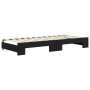 Sofá cama nido con cajones terciopelo negro 90x200 cm de vidaXL, Camas y somieres - Ref: Foro24-3196743, Precio: 280,27 €, De...