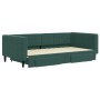 Sofá cama nido con cajones terciopelo verde oscuro 100x200 cm de vidaXL, Camas y somieres - Ref: Foro24-3196748, Precio: 298,...