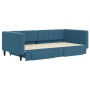 Sofá cama nido con cajones terciopelo azul 100x200 cm de vidaXL, Camas y somieres - Ref: Foro24-3196745, Precio: 300,64 €, De...