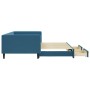 Sofá cama nido con cajones terciopelo azul 100x200 cm de vidaXL, Camas y somieres - Ref: Foro24-3196745, Precio: 300,64 €, De...