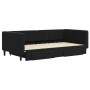 Sofá cama nido con cajones terciopelo negro 100x200 cm de vidaXL, Camas y somieres - Ref: Foro24-3196750, Precio: 306,60 €, D...