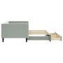 Sofá cama nido con cajones terciopelo gris claro 90x190 cm de vidaXL, Camas y somieres - Ref: Foro24-3196752, Precio: 289,58 ...