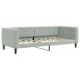 Sofá cama nido con cajones terciopelo gris claro 90x190 cm de vidaXL, Camas y somieres - Ref: Foro24-3196752, Precio: 289,58 ...