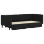 Sofá cama nido con cajones terciopelo negro 90x190 cm de vidaXL, Camas y somieres - Ref: Foro24-3196754, Precio: 298,64 €, De...