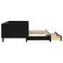 Sofá cama nido con cajones terciopelo negro 90x190 cm de vidaXL, Camas y somieres - Ref: Foro24-3196754, Precio: 298,64 €, De...