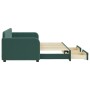 Sofá cama nido con cajones terciopelo verde oscuro 80x200 cm de vidaXL, Camas y somieres - Ref: Foro24-3196972, Precio: 292,5...