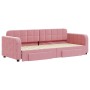 Sofá cama nido con cajones terciopelo rosa 80x200 cm de vidaXL, Camas y somieres - Ref: Foro24-3196973, Precio: 296,52 €, Des...