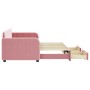 Sofá cama nido con cajones terciopelo rosa 80x200 cm de vidaXL, Camas y somieres - Ref: Foro24-3196973, Precio: 296,52 €, Des...