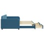 Sofá cama nido con cajones terciopelo azul 90x200 cm de vidaXL, Camas y somieres - Ref: Foro24-3196976, Precio: 307,76 €, Des...