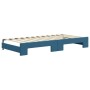 Sofá cama nido con cajones terciopelo azul 90x200 cm de vidaXL, Camas y somieres - Ref: Foro24-3196976, Precio: 307,76 €, Des...