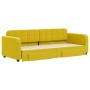 Sofá cama nido con cajones terciopelo amarillo 80x200 cm de vidaXL, Camas y somieres - Ref: Foro24-3196975, Precio: 282,05 €,...