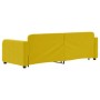 Sofá cama nido con cajones terciopelo amarillo 80x200 cm de vidaXL, Camas y somieres - Ref: Foro24-3196975, Precio: 282,05 €,...