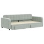 Sofá cama nido con cajones terciopelo gris claro 90x200 cm de vidaXL, Camas y somieres - Ref: Foro24-3196977, Precio: 294,85 ...