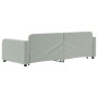 Sofá cama nido con cajones terciopelo gris claro 90x200 cm de vidaXL, Camas y somieres - Ref: Foro24-3196977, Precio: 294,85 ...