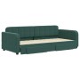 Sofá cama nido con cajones terciopelo verde oscuro 90x200 cm de vidaXL, Camas y somieres - Ref: Foro24-3196979, Precio: 312,4...