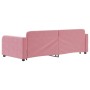 Sofá cama nido con cajones terciopelo rosa 90x200 cm de vidaXL, Camas y somieres - Ref: Foro24-3196980, Precio: 369,29 €, Des...