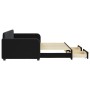 Sofá cama nido con cajones terciopelo negro 90x200 cm de vidaXL, Camas y somieres - Ref: Foro24-3196981, Precio: 297,13 €, De...