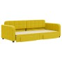 Sofá cama nido con cajones terciopelo amarillo 90x200 cm de vidaXL, Camas y somieres - Ref: Foro24-3196982, Precio: 296,26 €,...