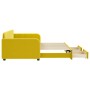 Sofá cama nido con cajones terciopelo amarillo 90x200 cm de vidaXL, Camas y somieres - Ref: Foro24-3196982, Precio: 296,26 €,...
