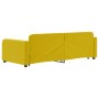 Sofá cama nido con cajones terciopelo amarillo 90x200 cm de vidaXL, Camas y somieres - Ref: Foro24-3196982, Precio: 296,26 €,...