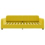 Sofá cama nido con cajones terciopelo amarillo 90x200 cm de vidaXL, Camas y somieres - Ref: Foro24-3196982, Precio: 296,26 €,...