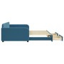Sofá cama nido con cajones terciopelo azul 100x200 cm de vidaXL, Camas y somieres - Ref: Foro24-3196983, Precio: 303,92 €, De...