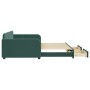 Sofá cama nido con cajones terciopelo verde oscuro 100x200 cm de vidaXL, Camas y somieres - Ref: Foro24-3196986, Precio: 301,...