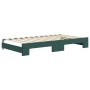Sofá cama nido con cajones terciopelo verde oscuro 100x200 cm de vidaXL, Camas y somieres - Ref: Foro24-3196986, Precio: 301,...