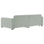 Sofá cama nido con cajones terciopelo gris claro 100x200 cm de vidaXL, Camas y somieres - Ref: Foro24-3196984, Precio: 352,45...