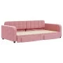 Ausziehbares Schlafsofa mit rosa Samtschubladen 100x200 cm von vidaXL, Betten und Lattenroste - Ref: Foro24-3196987, Preis: 3...