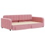 Sofá cama nido con cajones terciopelo rosa 100x200 cm de vidaXL, Camas y somieres - Ref: Foro24-3196987, Precio: 312,97 €, De...
