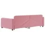 Ausziehbares Schlafsofa mit rosa Samtschubladen 100x200 cm von vidaXL, Betten und Lattenroste - Ref: Foro24-3196987, Preis: 3...