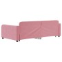 Sofá cama nido con cajones terciopelo rosa 100x200 cm de vidaXL, Camas y somieres - Ref: Foro24-3196987, Precio: 312,97 €, De...
