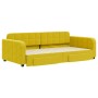 Sofá cama nido con cajones terciopelo amarillo 100x200 cm de vidaXL, Camas y somieres - Ref: Foro24-3196989, Precio: 302,00 €...