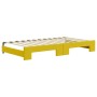Sofá cama nido con cajones terciopelo amarillo 100x200 cm de vidaXL, Camas y somieres - Ref: Foro24-3196989, Precio: 302,00 €...