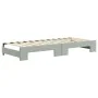 Trundle sofa bed with drawers light gray velvet 80x200 cm by vidaXL, Beds and slatted bases - Ref: Foro24-3196994, Price: 474...