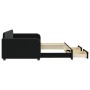 Sofá cama nido con cajones terciopelo negro 90x190 cm de vidaXL, Camas y somieres - Ref: Foro24-3196992, Precio: 289,07 €, De...