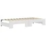 Sofá cama nido con cajones cuero sintético blanco 90x200 cm de vidaXL, Camas y somieres - Ref: Foro24-3197732, Precio: 327,14...