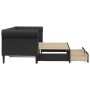 Sofá cama nido con cajones cuero sintético negro 90x200 cm de vidaXL, Camas y somieres - Ref: Foro24-3197731, Precio: 332,54 ...