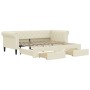 Sofá cama nido con cajones cuero sintético crema 90x200 cm de vidaXL, Camas y somieres - Ref: Foro24-3197733, Precio: 314,73 ...