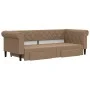 Sofá cama nido con cajones cuero sintético cappuccino 90x200 cm de vidaXL, Camas y somieres - Ref: Foro24-3197734, Precio: 30...