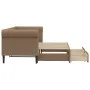 Sofá cama nido con cajones cuero sintético cappuccino 90x200 cm de vidaXL, Camas y somieres - Ref: Foro24-3197734, Precio: 30...