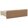 Sofá cama nido con cajones cuero sintético cappuccino 90x200 cm de vidaXL, Camas y somieres - Ref: Foro24-3197734, Precio: 30...