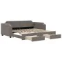 Trundle sofa bed with drawers taupe gray fabric 80x200 cm by vidaXL, Beds and slatted bases - Ref: Foro24-3197668, Price: 292...