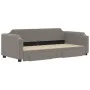 Trundle sofa bed with drawers taupe gray fabric 80x200 cm by vidaXL, Beds and slatted bases - Ref: Foro24-3197668, Price: 292...